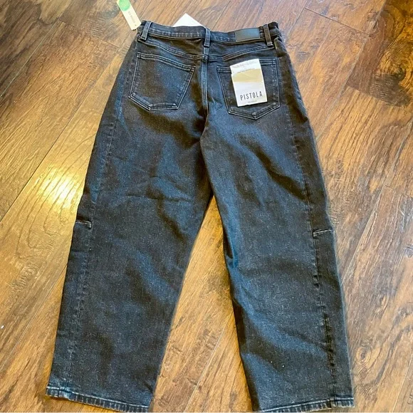 pistola Black Cropped Straight Crop Jeans - Picture 4 of 11